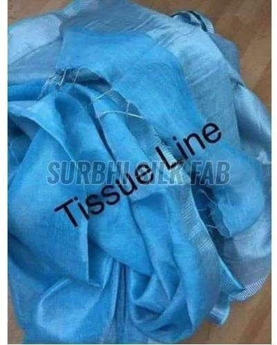 Blue Tissue Linen Saree