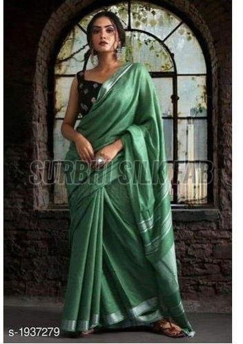 Designer Linen Saree