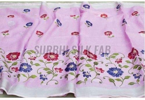 Party Wear Linen Saree