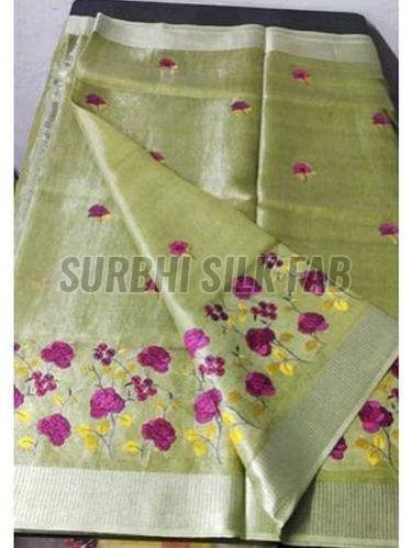 Printed Linen Saree