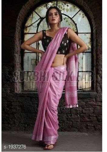 Silk Linen Saree