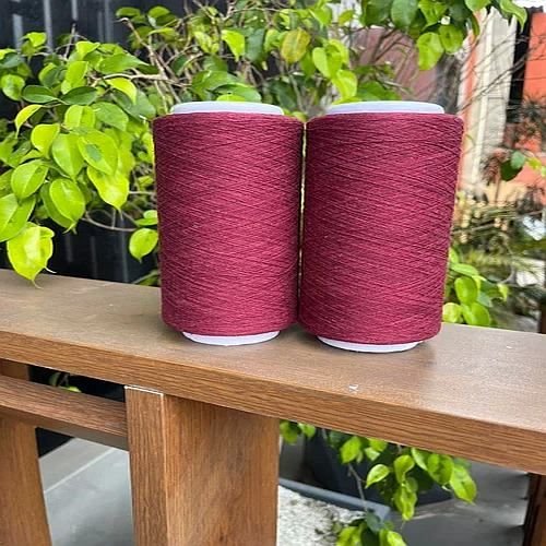 1 Ply Maroon Cotton Polyester Yarn