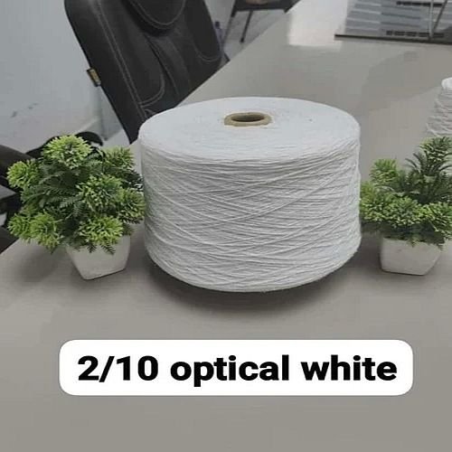 2/10 Optical White Cotton Polyester Yarn