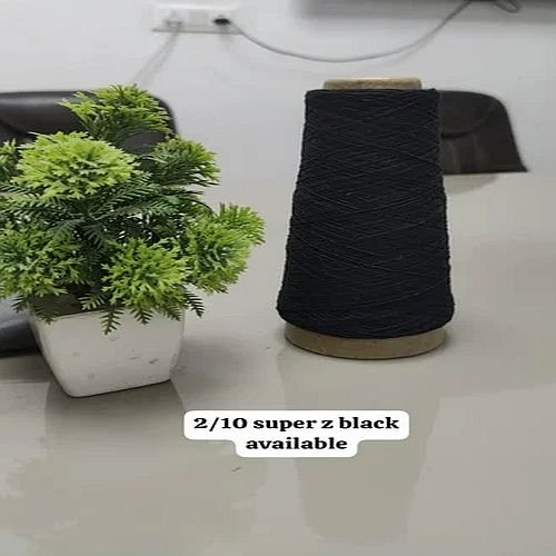 2/10 Super Z Black Cotton Yarn