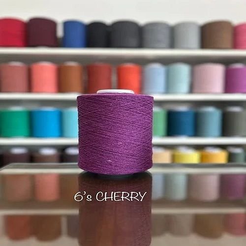 6s Cherry Cotton Polyester Yarn