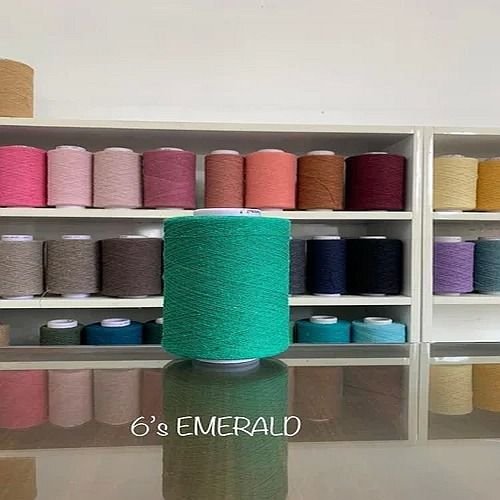 6s Emerald Cotton Polyester Yarn