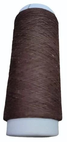 6s Single Brown Cotton Polyester Yarn