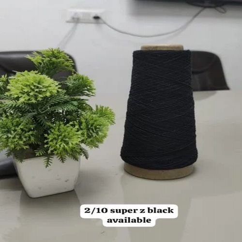 Open End 2/10 Black Cotton Yarn