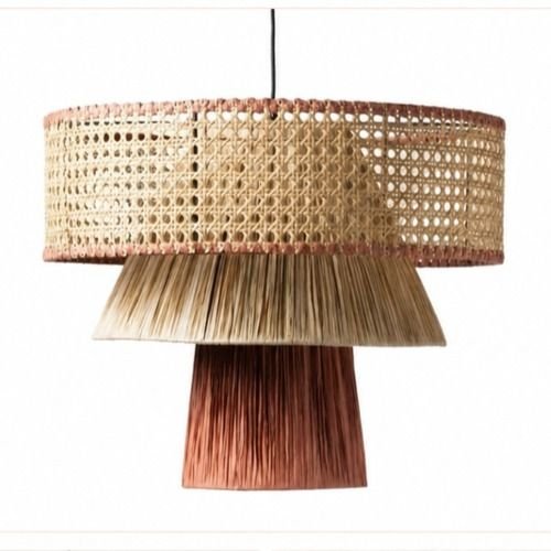 Bohemian Handwoven Rattan Pendant Lamp
