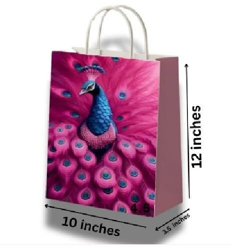 royal peacock bliss gift paper bags