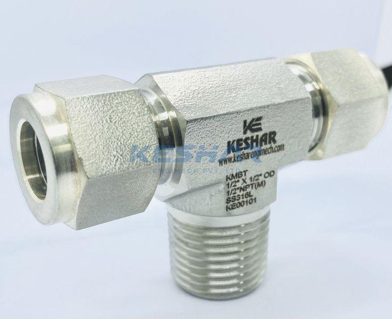 Instrumentation Tube Male Branch Tee