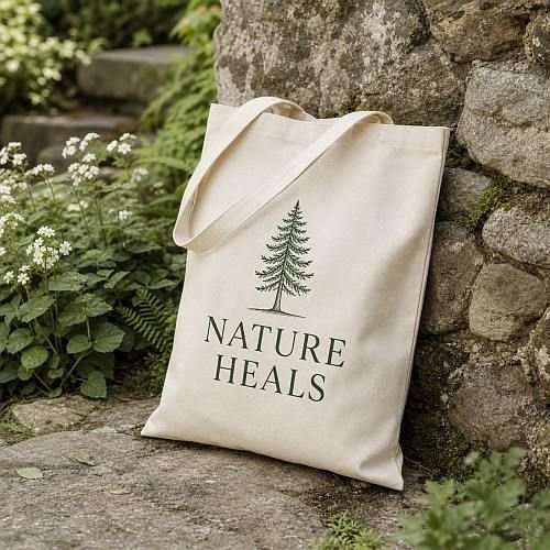 Printed Canvas Tote Bag