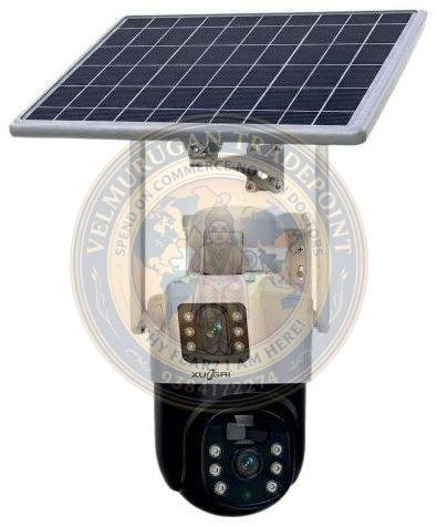 Dual Lens Solar-Powered Security Camera