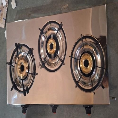 Stainless Steel Triple Burner Gas Stove