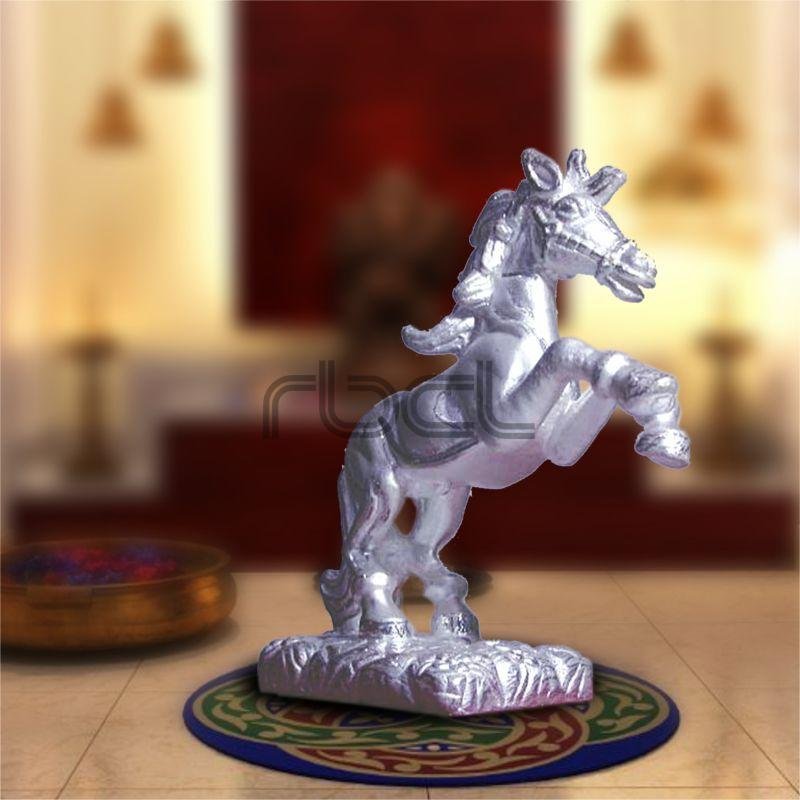 999 Silver Horse Statue