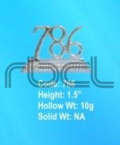 999 Silver 786 Symbol Statue