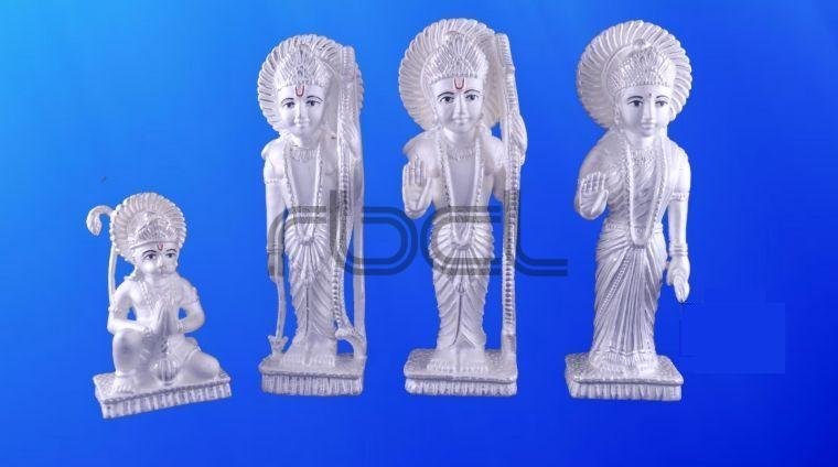 999 Silver Ram Darbar Statue