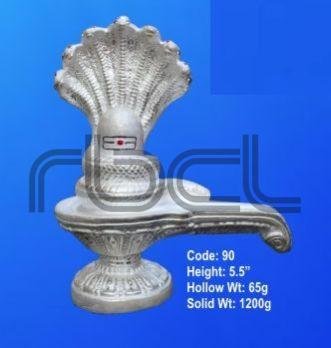 999  Silver Shivling Statue