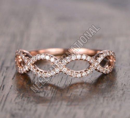 Rose Gold Natural Diamond Ring