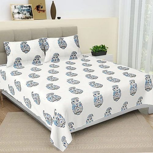 Hand Block Printed Bed Sheet