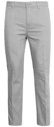 Mens Grey Cotton Trouser