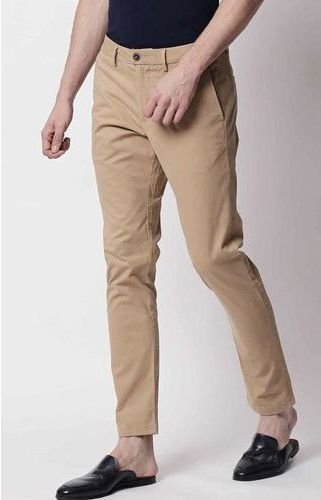 Mens Plain Casual Trouser