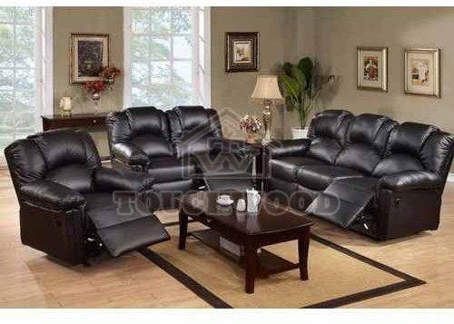 Leatherette Recliner Sofa Set