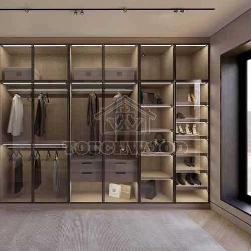 Mirror Finish Wooden Wardrobe
