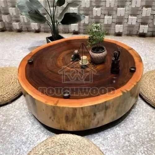 Round Wooden Center Table