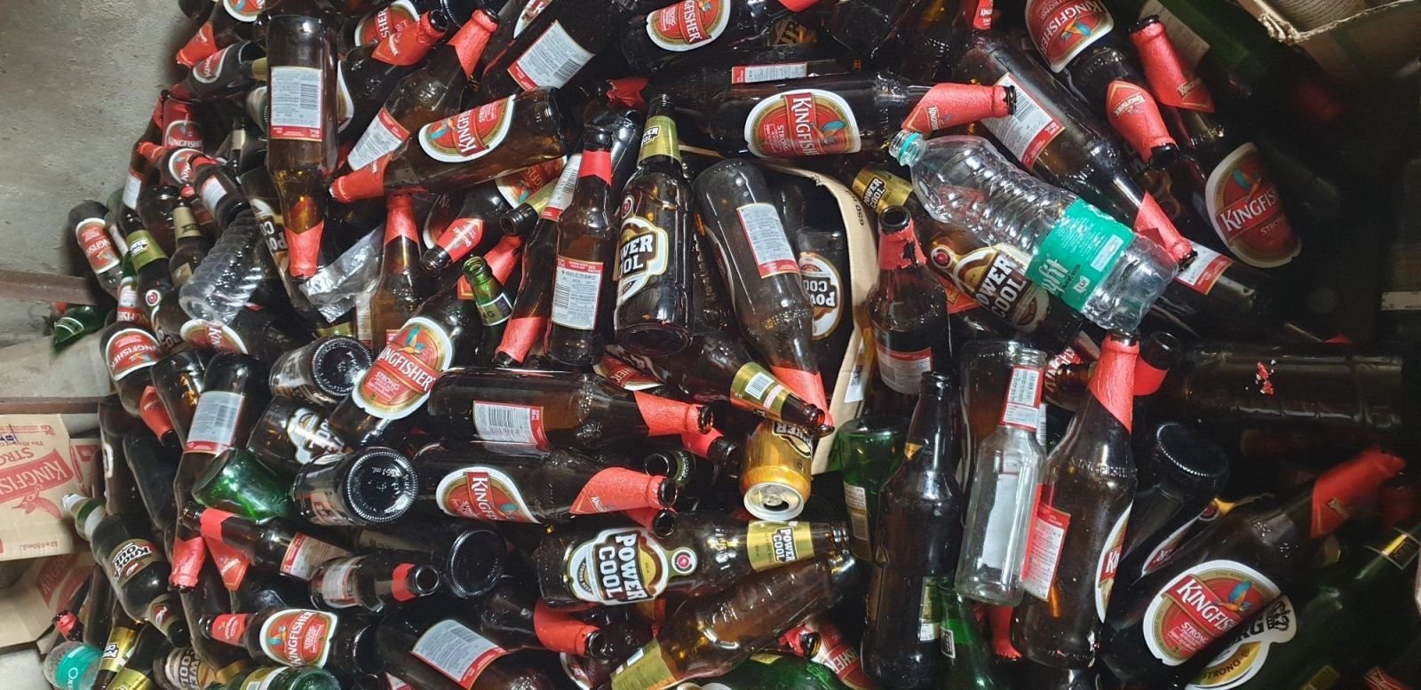 Brown Glass Bottle Scrap