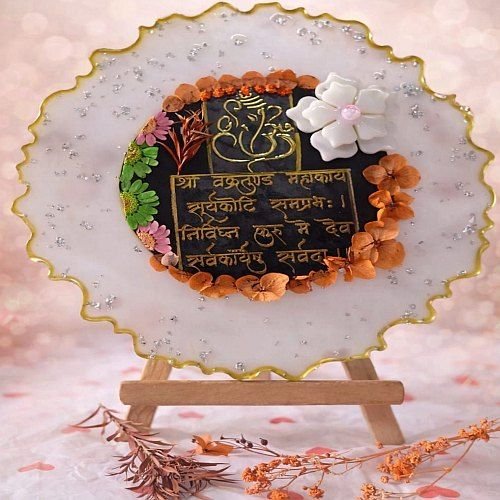 Decorative Epoxy Resin Spiritual Mantra Frame