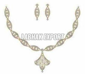 Diamond Gold Necklace Set