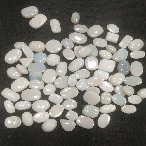Natural Polished White Opal Gemstone
