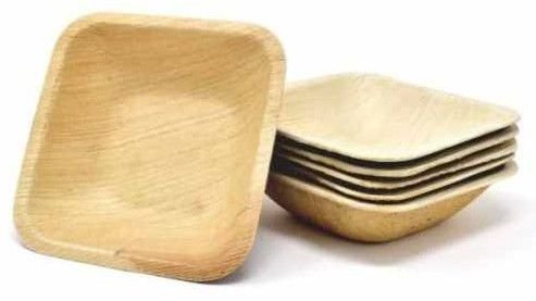 3.5 Inch Square Areca Leaf Plate
