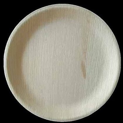 8 Inch Round Shallow Areca Leaf Plate