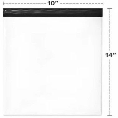 10X14 Plain Tamper Proof Courier Bags