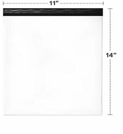 11X14 Inch Plain Tamper Proof Courier Bags