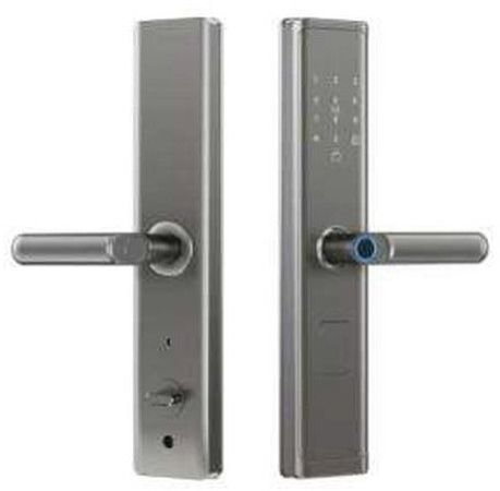 Wifi Digital Door Lock Grey Fingerprint RFID Password Smart Lock
