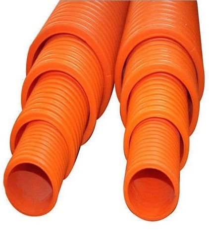 Orange 63mm HDPE DWC Pipe