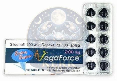 Extra Super Vegaforce Sildenafil Dapoxetine 200mg Tablets