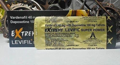Extreme Levifil Super Power Vardenafil and Dapoxetine Tablets