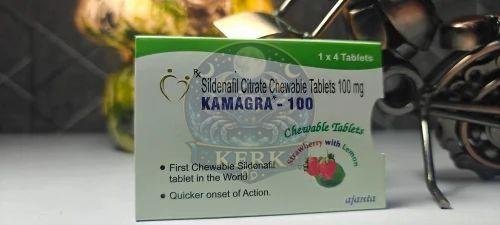 Kamagra 100mg Sildenafil Citrate Chewable Tablets