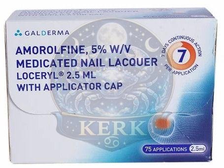 Loceryl 2.5ml Amorolfine 5% Medicated Nail Lacquer