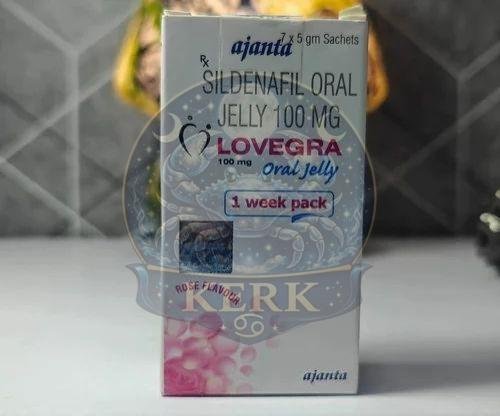 Lovegra 100mg Sildenafil Oral Jelly
