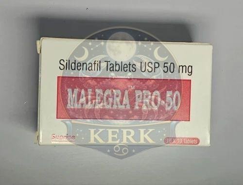 Malegra PRO 50mg Sildenafil Tablets