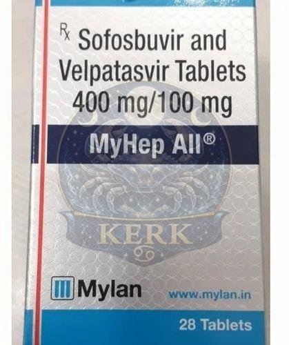 Myhep All Sofosbuvir 400mg and Velpatasvir 100mg Tablets