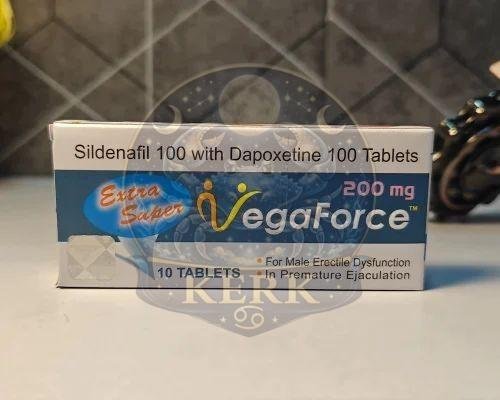 Sildenafil Dapoxetine Extra Super Vegaforce 200mg Tablets