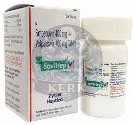 Sovihep V Sofosbuvir 400mg and Velpatasvir 100mg Tablets