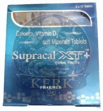Supracal XT Calcium Vitamin D3 and Minerals Tablets