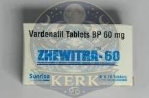 Zhewitra 60mg Vardenafil Tablets